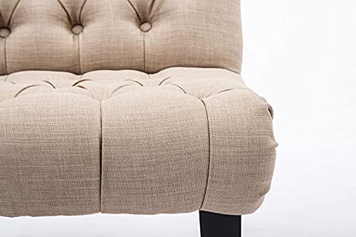 Haobo Armless Accent Chairs With Button Tufted For Living Room Or Reception Room (Set Of 2) Livingroom Chair, Khaki #TOP7