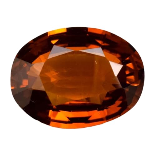 Grenat hessonite naturel gemme ovale pour réparer ou fabriquer un collier DIY