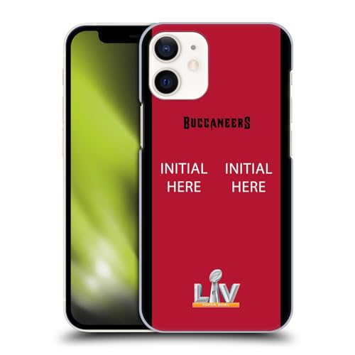 Coque iPhone 12 Mini NFL personnalisée initiale football Tampa Bay Bucs
