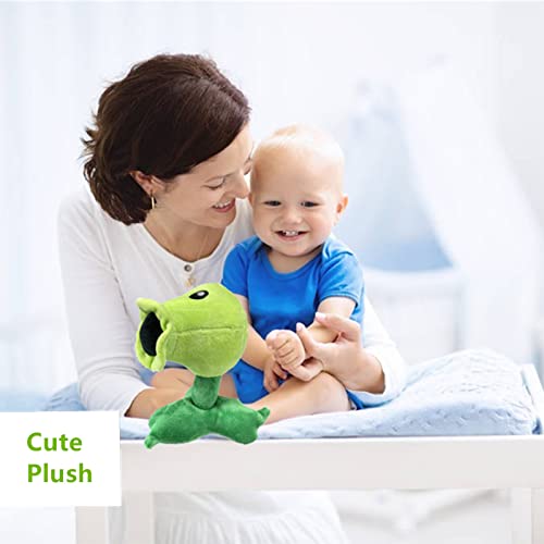 Jhesao 7" Pvz Plush Peashooter Toys Pvz 1 2 Stuffed Soft Zombies Doll Green Pea Shooter Plush Toy New #TOP7
