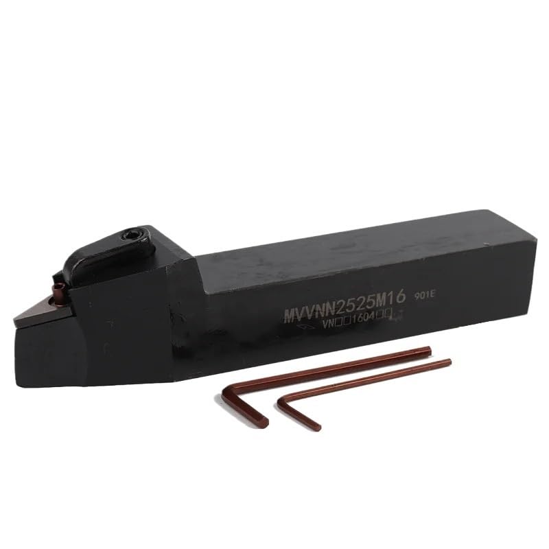 1pc MVVNN1616H16 MVVNN2020K16 MVVNN2525M16 Tool Holder CNC Turning Tools External Lathe Metal Cuttling Turning Tool Bar(MVVNN1616H16)