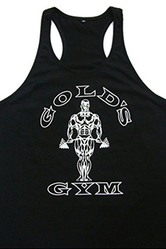 Eastabile Mens Gym Tank Tops Bodybuilding Fitness Workout Vest Tanks (XL, Black)