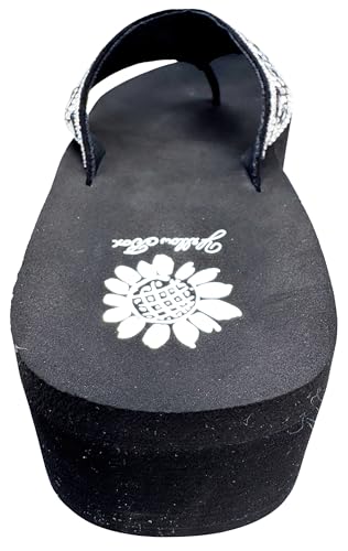 Yellow Box Women's Sarinah Wdge Sandal, Round Toe, 1.75 Inch Heel, 1 Inch Platform, Comfortable Flip-Flop3