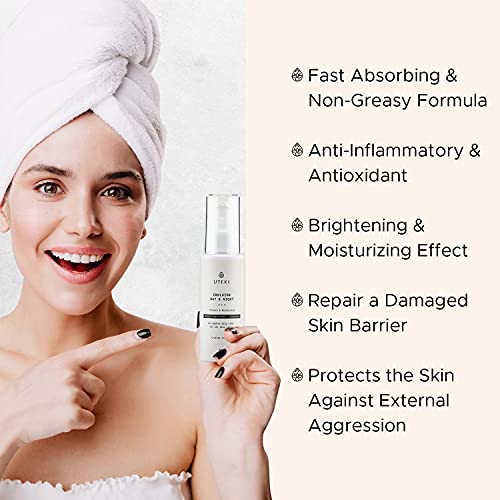 Japanese Anti Aging Face Emulsion - Moisturizer Brightening & Hydrating Cream For Sensitive And Mature Skin - Reduce Redness & Inflammation - Sooth & Soften - Collagen Vitamin C Sakura Rice (2,7 Fl Oz) #TOP2