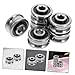 PRETYZOOM 6pcs u Groove Metal Bearing Wheels for Printers and Computer Embroidery Machines Deep Groove Bearings for Industrial Equipment and Motors