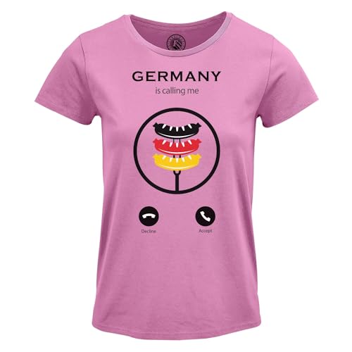 T-shirt Allemagne femme col rond fini les vêtements basiques sans originalité