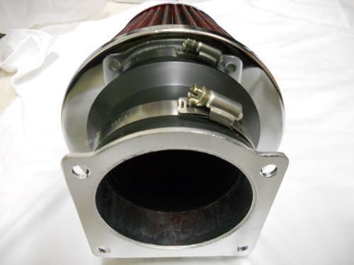 Air Intake Filter MAF Adapter + 3.5” Air Filter For 95 96 97 98 99 00 01 02 03 Ford Ranger 4.0 V6 (Include Red Air Filter)