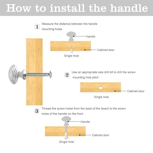 Jiayaus 12 Pomelli per Mobili con 12 Viti, Pomelli...