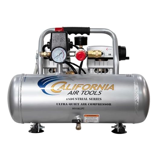 California Air Tools 2010ALFC Ultra Quiet, Oil-Free & Lightweight 1.0 hp Industrial Air Compressor, 2.0 gallon