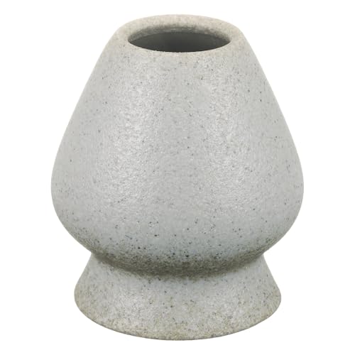 Image of HARFINGTON Ceramic Chasen Stand 70mm Matcha Whisk Holder Teas Set Whisks Stand Traditional Matcha Tea Chasen Holder Tea Set Accessories for Tea Tasting, Earth Yellow