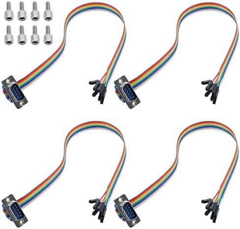 Amazon.com: Antrader 30CM/1Ft RS-232 Serial Cable 9 Pin DB9 Male Gender ...