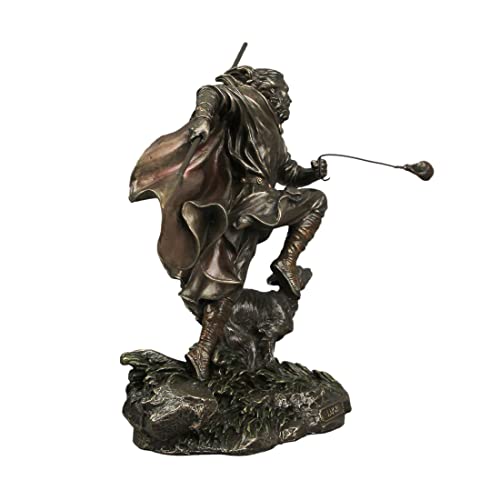 Estatua de Lugh dios celta de 9 pulgadas en bronce y resina miniatura 3