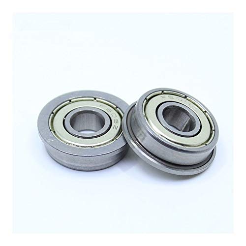 SUOFEILAIMU F608ZZ Flange Bearing 8x22x7 mm Deep Groove Ball Bearing ABEC-1 Precision Bearing (10 PCS) Flanged Ball Bearings F608 Z ZZ