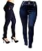 K.Z Womens Plus Size High Waisted BLACK Stretch Skinny DENIM JEANS PANTS