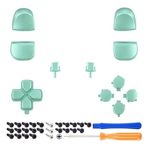 eXtremeRate Botões de substituição D-pad R1 L1 R2 L2 Gatilhos Opções de compartilhamento de botões f