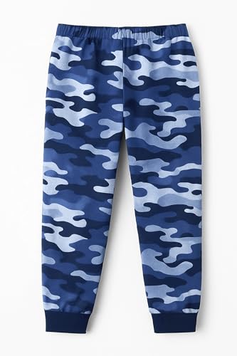 Image of Trampoline Boys Camouflage T-Shirt & Track Pant Set, Terry Loop Fabric