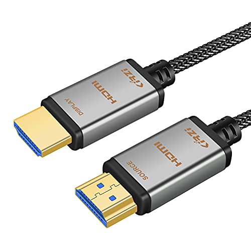 General Kirzi Nylon Braided Fiber Hdmi Cable 50Ft(15M) Support 4K 60Hz,Hdr10, Arc, Hdcp2.2, 3D, 18Gbps,4 4 4/4 2 2/4 2 0 Slim And Flexible Hdmi Fiber Optic Cable #TOP29