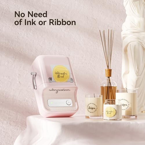 Image of NIIMBOT B21 Label Maker, Inkless Bluetooth Label Printer, 2 Inch Portable Thermal Sticker Machine for Small Business, Marson Jar, Logo, Clothing, Shipping, Candles and Jewelry