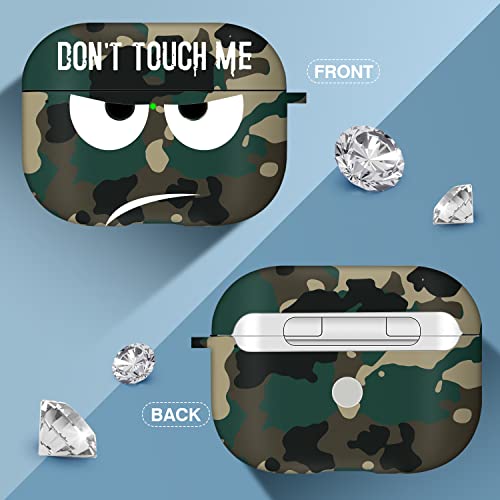 Image of for Airpods Pro 2nd Generation Case 2022, Don't Touch Me for Airpods Pro 2 Cover with Keychain Soft Cute Shockproof Cover for Women Men Compatible Apple AirPod Pro 2,Green