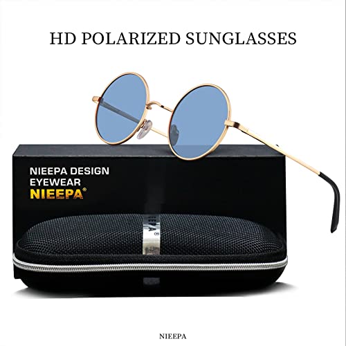 Image of Vintage Small Round Polarized Hippie Sunglasses for Men Women Circle Sun Glasses NP1002
