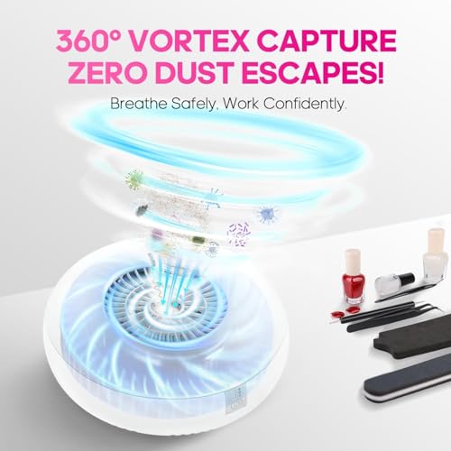 Extractor de Polvo para Uñas con Ventilador Silencioso miniatura 2