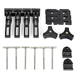 Donpida Tonneau Cover Clamp Rigid Tri-fold Four-fold Carriage Cover Fasteners for Pickup Truck Bed Cover T-Bolts Front Clamps Rear Clamps Accessories Replacement Tonneau Cover Parts Universal