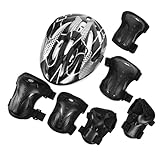 Coudières de patinage - haute dureté et plastique épaissi, matériau en coton, confortable et durable, le produit a un savoir-faire raffiné, une protection du genou de patinage.