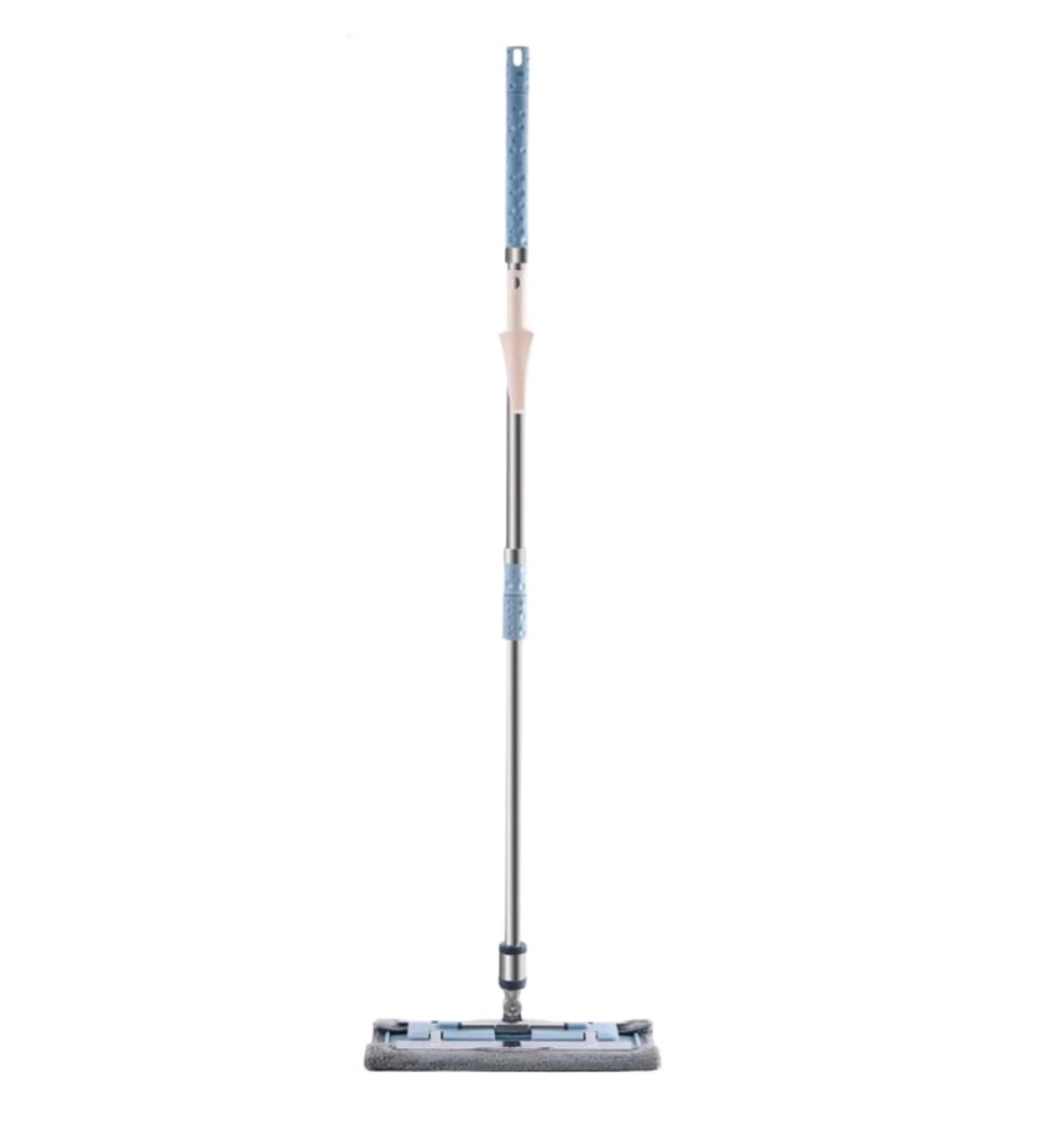 Fregona Fregona para Limpieza De Suelos Baldosas Laminadas Madera Dura con Mango Telescópico Acero Inoxidable Limpieza Suelo