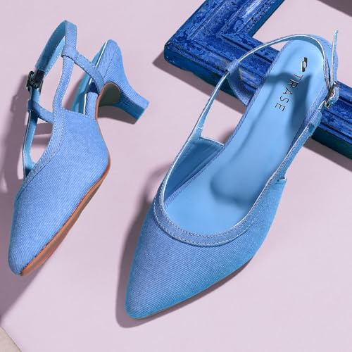Image of TRASE Heels Sandals for Women, Flashy Stylish & Comfortable Footwear