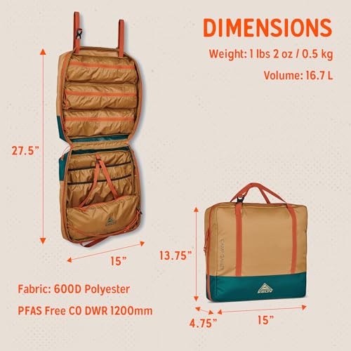Image of Kelty Camp Galley Deluxe - Camp Kitchen Organization Kit, Deep Pockets, Paper Towel Holder, Zippered Compartments for Outdoor Cooking Essentials