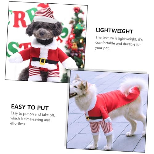 Disfraz de Santa Claus para perros y gatos XL miniatura 6