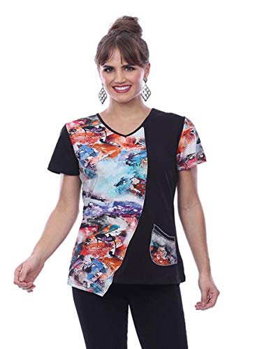 Parsley & Sage Women's Gail Short Sleeve Pocket Top (XL)