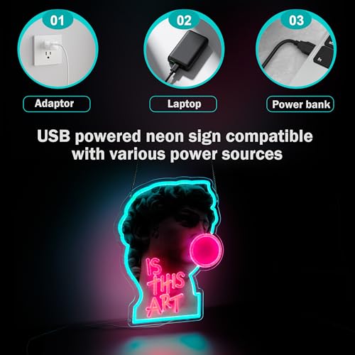 Image of is This Art Neon Sign Night Light for Bar Club Bedroom Hotel Pub Cafe Wedding Birthday Party Gifts