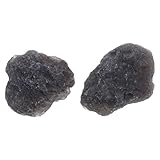 GETAJGHSD 2個 陨石原石標 不規則形状の隕石サンプル 教育用科学標 天文学愛好家向け装飾および教材用石標