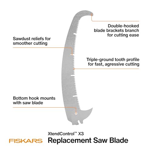 Fiskars XtendControl X3 Double-Hooked Replacement Saw Blade for Pole Pruner - image 2