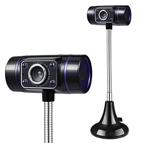 NELOMO Webcam Full HD con Micrófono portátil Webcam CáMara Web De Pc Plug and Play videollamada videoconferencias cámara para Windows Android TV Laptop