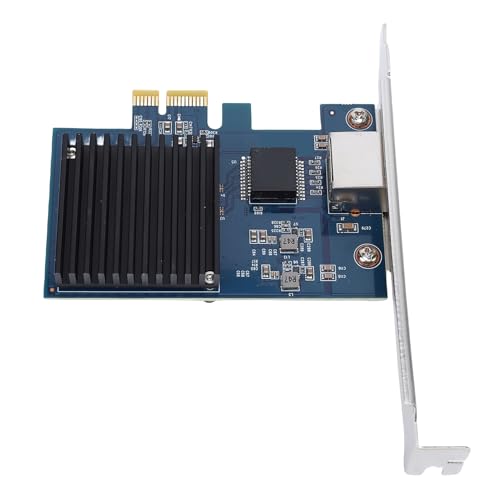 Tarjeta de Red PCIe 10G, Puerto Simple 10 Gigabit Ethernet Adaptador PCIe 4.0 X1 RJ45 MultiGigabit 10/5/2.5/1Gbps para PC Servidor miniatura 4