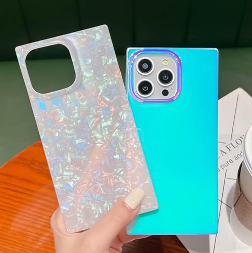 TETAW Retangle for iPhone 13 Pro Max Glitter Stylish Case(Colorful) by TETAW - Used condition - Image 2