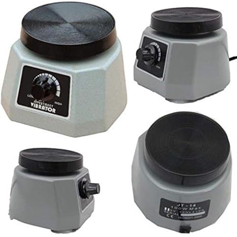 DiLiBee Silver Dental Lab Oscillator Shaker Vibrator 4" Round Dentist Equipment 220V Cover