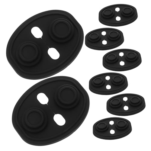 Gatuida 8 Pièces Coussin De Protection pour Serrure De Porte De Voiture Couvercle De Loquet De Porte De Voiture Couvercle De Serrure Automobile Gel De Silice Noir