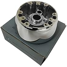 VSW Steering Wheel Hub Adapter 6 Bolt Chrome Compatible with 1967-1968 GM Deluxe Wood Wheel Adapter 3930062 SWA1001CHR