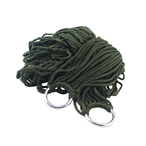 BESPORTBLE Portable Tree Hanging Hammock with Breathable Nylon Mesh, Strong and Lightweight Backyard Mesh Hammock for Household and Relaxing the Lake