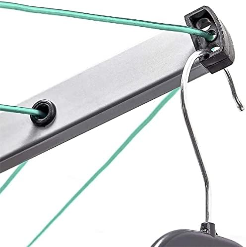 Ossian Rotary 40m Airer with 4 Arms  Large Heavy Duty Stainless Steel Folding Outdoor Home Garden Washing Dryer with 40 Meters of Non Slip Line for Hanging Drying Clothes Clothing