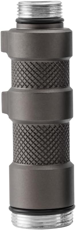Light Body for 18650 Batteries, Surefire Tan Grey, Knurled | Fits Surefire KE2-DF, Fits Weltool LH8, Fits Malkoff Light Heads, Compatible with LED & LEP, IR, Fits All Scout Type Tailcaps