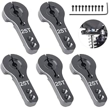 5 Pack Hobbyfire 25T Metal Servo Horns M3 Threads Steering Arm for RC Crawler Car Truck Buggy Parts