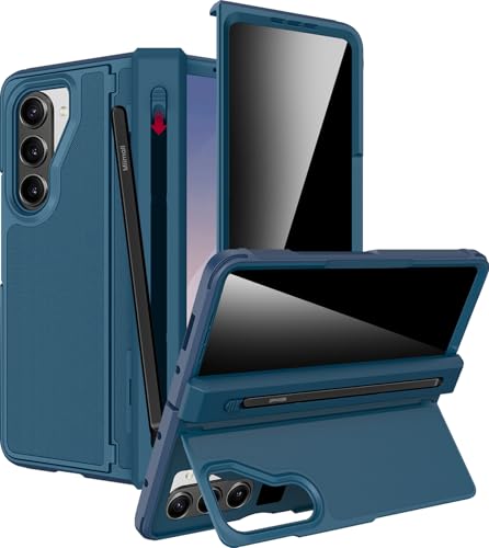 Miimall Coque pour Samsung Galaxy Z Fold 6 avec Stylus, [Protection Écran Anti-Espion][Support][Cache-Charnière], Incassable Antichoc Anti-Rayures Ultra-Fine...