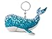 NICI 47430 Schlüsselanhänger Wal 10cm – Atlantic Friends Kuscheltieranhänger mit Schlüsselring für Schlüsselband, Schlüsselbund, Schlüsselhalter & Schlüsselkette – Taschenanhänger, blau/türkis, 10 cm