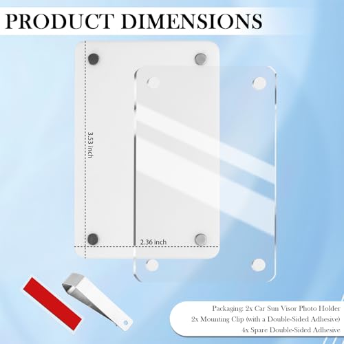 50% Off 2PCS Car Picture Holder with Magnetic Attachment - Image 2