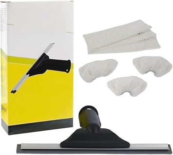 Cam Silme Aparat  ve Mikrofiber Bez Seti, Karcher SC1 SC2 SC3 SC4 SC5 ile Uyumlu, Toplam 7 Par a