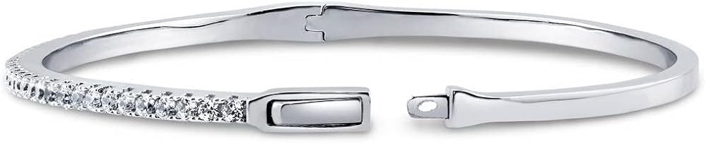 Miniatura 3 de BERRICLE Pulsera de moda de plata de ley con circonita cúbica y circonita cúbica para mujer Plata de ley Circonia cúbica Circonita cúbica